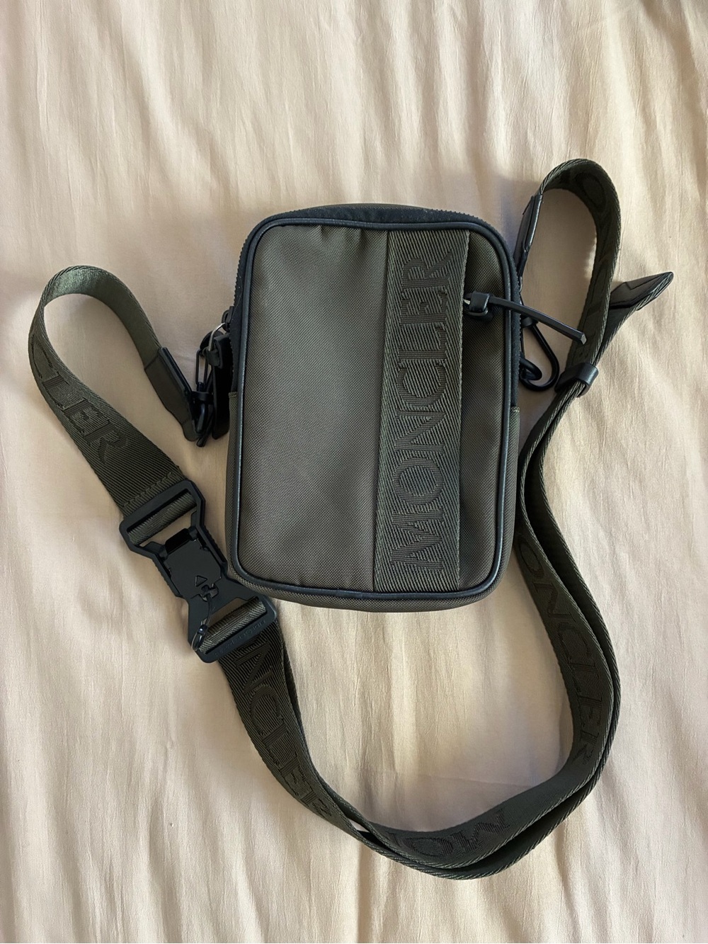 MCM Crossbody Belt Bag in Black & Green Like New